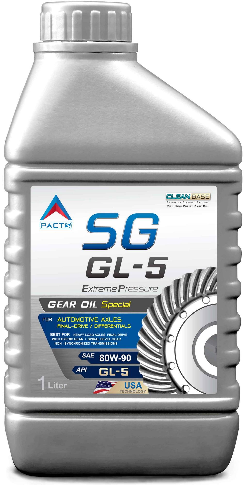 PACTS น้ำมันเกียร์ SG GL-5 SAE 80W-90 1 ลิตร