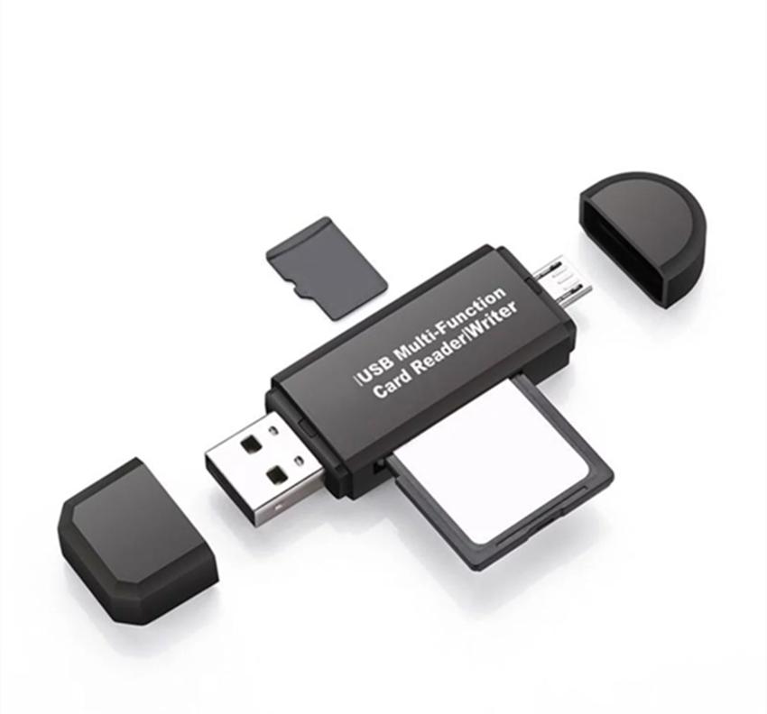 OTG Card Reader Micro SD/SD Card/USB TF ความเร็วสูง 2.0 Card Reader เครื่องอ่านการ์ด OTG