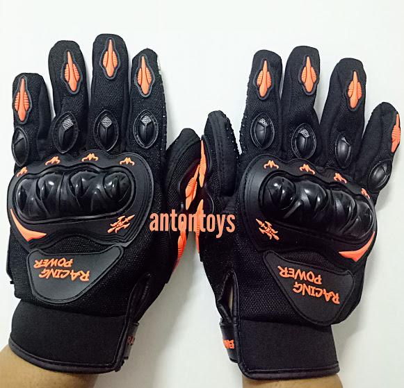 Racing Power ถุงมือขับมอไซค์ รุ่นทัสกรีนไซค์ XXL (สีส้ม)