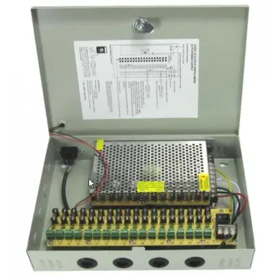 ตู้จ่ายไฟ DC12V 20A Switching Power Supply สำหรับกล้องวงจรปิด 10-18 ตัว