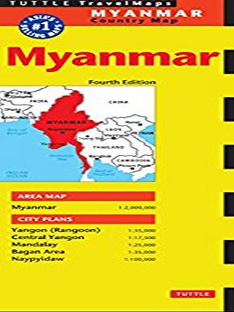 PERIPLUS TRAVEL MAPS: MYANMAR (BURMA) (4TH ED.)