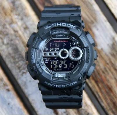 Casio G-Shock  รุ่น GD-100-1B นาฬิกาข้อมือผู้ชาย สายเรซิ่น สีดำ (สินค้าขายดี) - มั่นใจ ของแท้ 100% ประกันศูนย์ CMG 1 ปีเต็ม