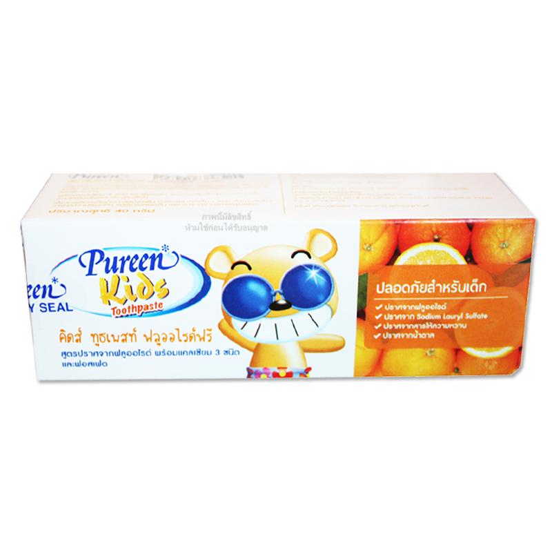 Pureen ยาสีฟันสูตรไม่มีฟลูออไรด์ ขนาด 40 กรัม Kids Toothpaste
