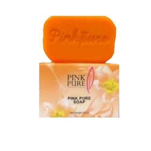 สบู่พิงค์เพียว ลดฝ้า Pink pure soap 100 กรัม (1 ก้อน )