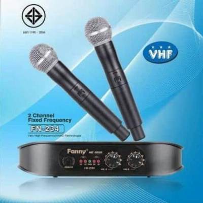 ไมค์โครโฟน ไมโครโฟนไร้สาย ไมค์ลอยคู่ microphone wireless VHF Fanny 888A