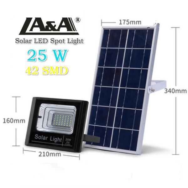 LA&A Solar Light 2018 IP 67 รุ่น 25w (42 SMD)8825