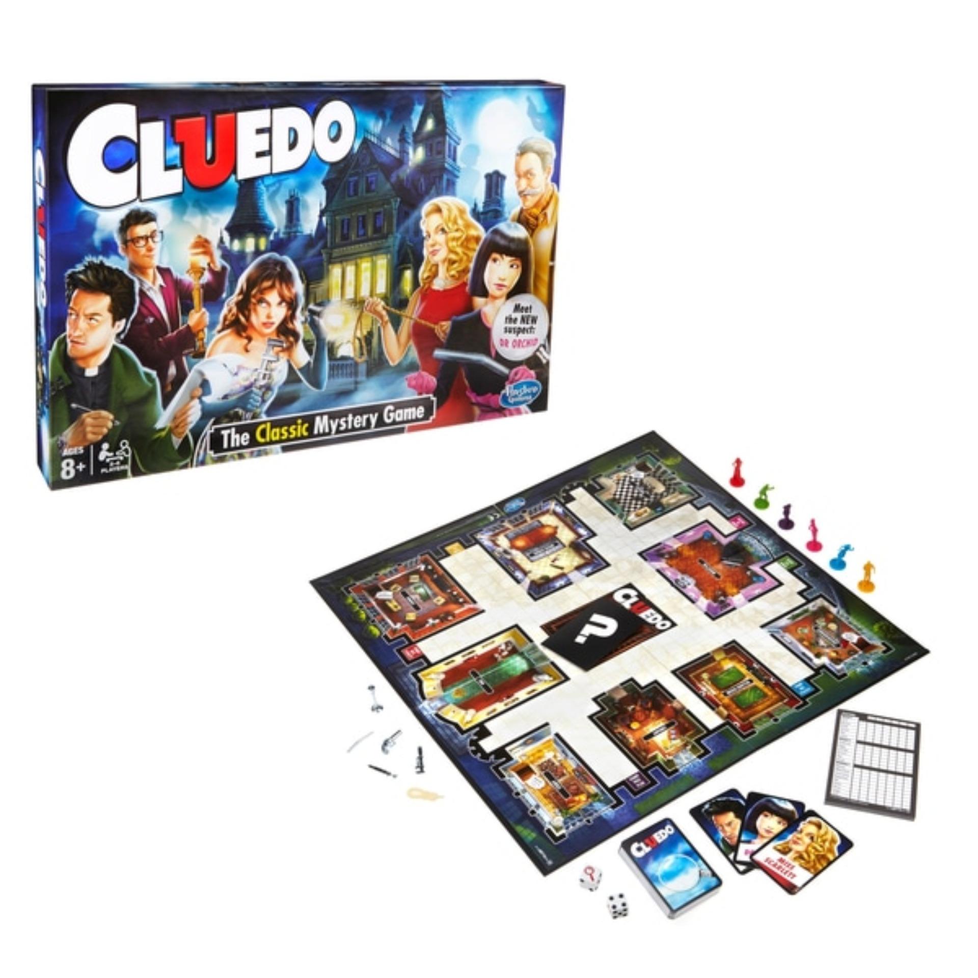 Cluedo Deluxe Board Game เกมส์ของเล่น บอร์ดเกมส์จับคนร้ายในคดีฆาตกรรม เล่นได้ 8+ คน