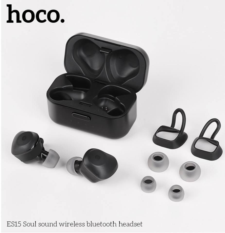 Hoco ES15 หูฟังบลูทูธรุ่นใหม่ล่าสุดจากแบรนด์ Hoco หูฟังไร้สาย True Wireless Stereo แบบ 2 ข้างอิสระ สวมใส่สะบาย  รับประกัน 2 เดือน