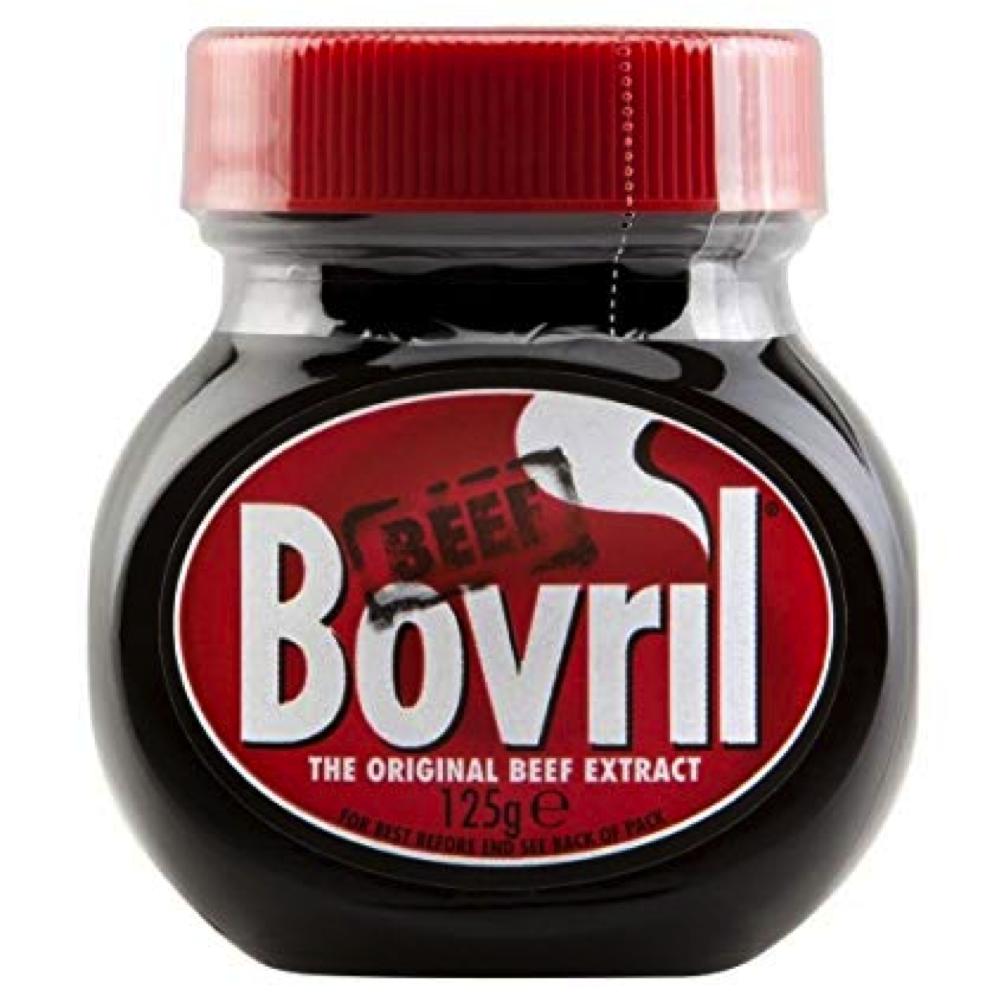 Bovril Beef Extract and Yeast Extract Spreads Jar (UK Imported) 125g. โบว์ริล บีฟ เอ็กแทรก ยีสต์​ สเปรดขนมปัง