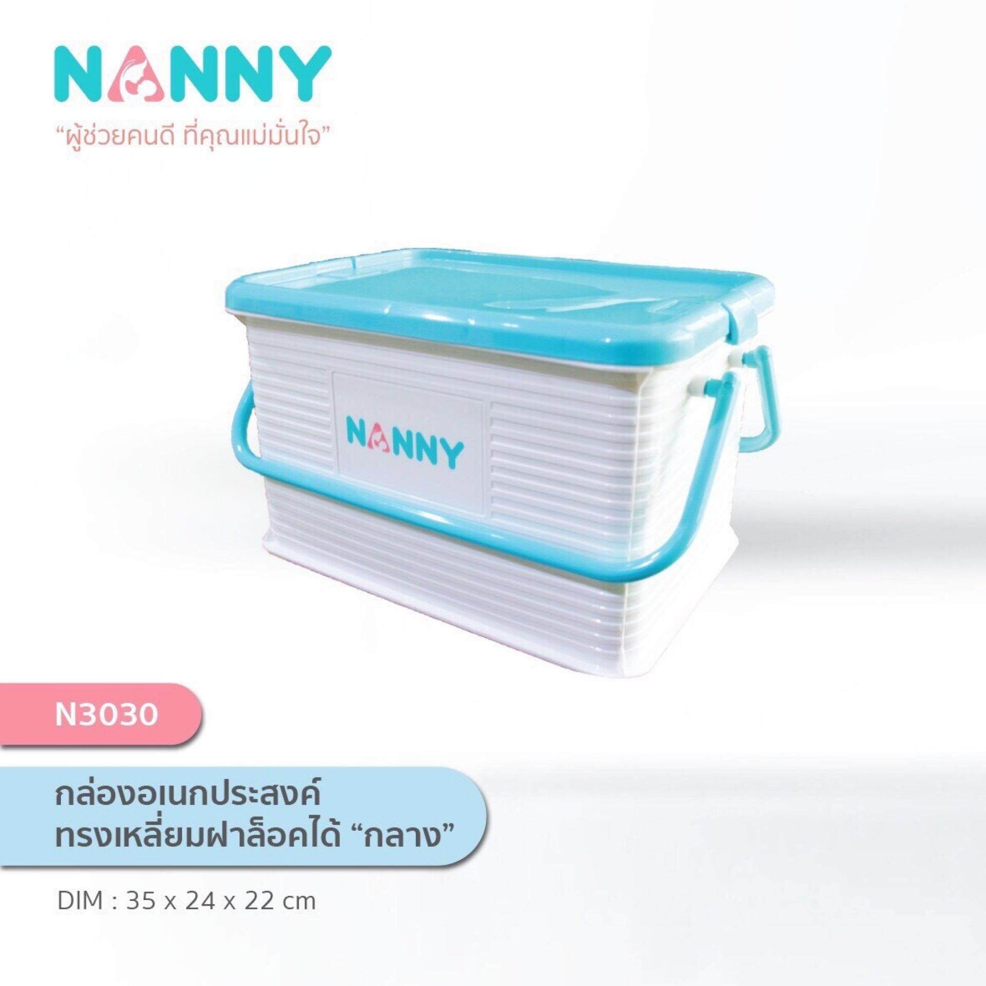 NANNY กล่องคอนเทนเนอร์ กล่องเก็บของเอนกประสงค์ รุ่น 3030