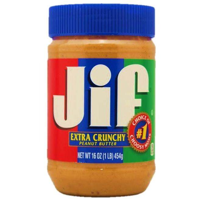 JIF Extra Crunchy Peanut Butter จิฟ เนยถั่ว ชนิดหยาบ 454g.