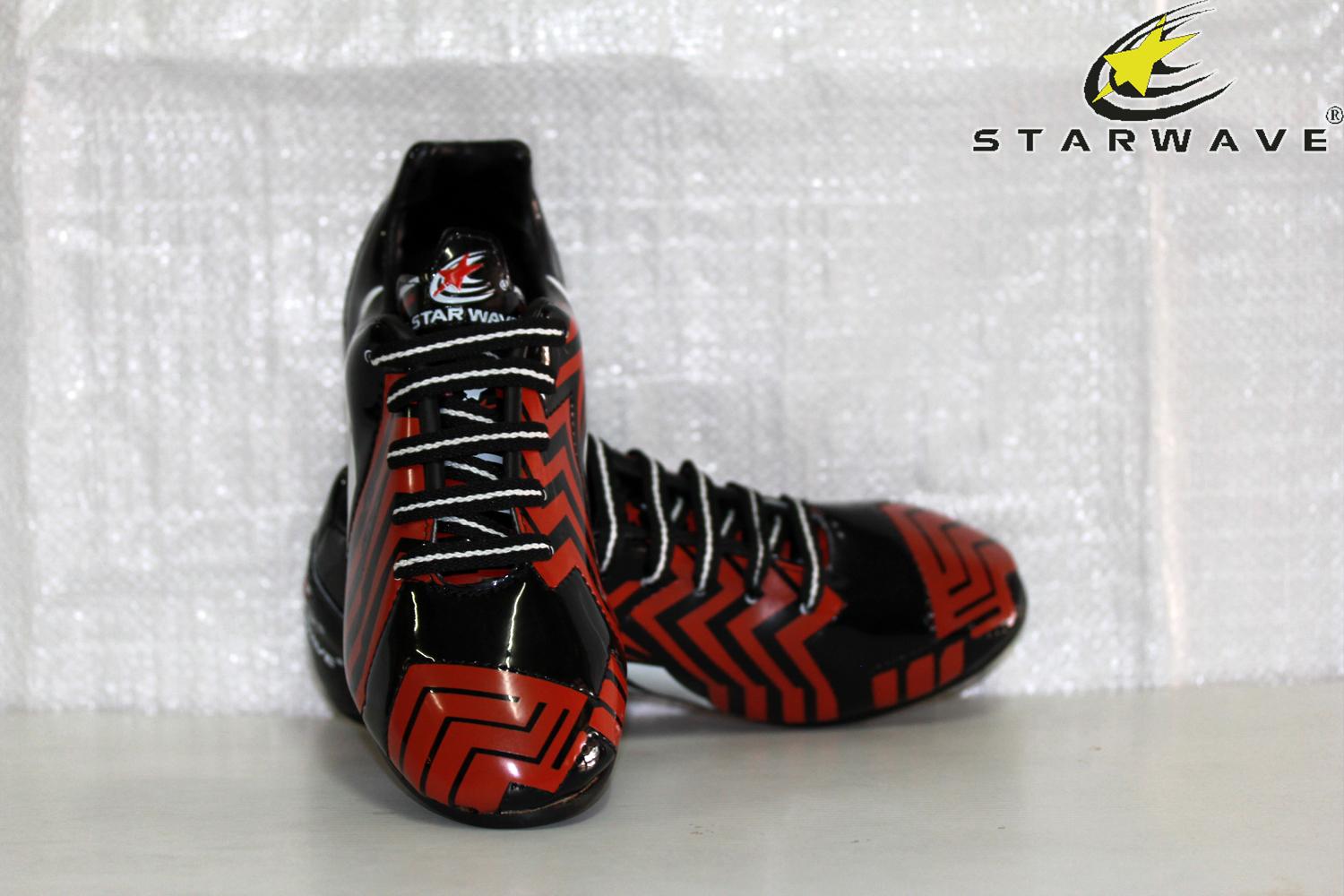 Starwave รองเท้า ฟุตบอลเด็ก (สตั๊ด ) Football Shoes SF62 เบอร์ 0-2.5 สีดำ