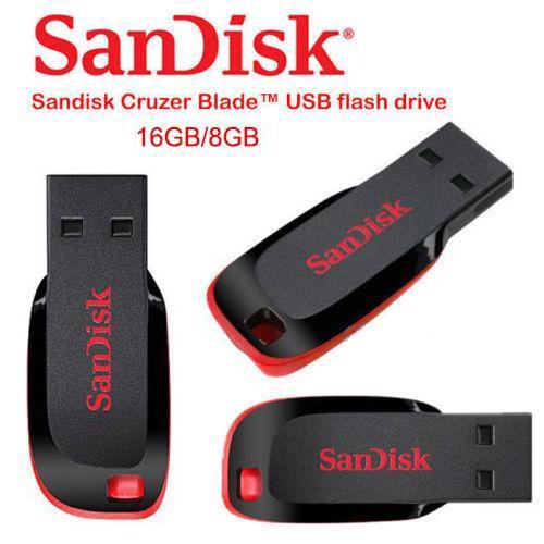 รายละเอียดเพิ่มเติมเกี่ยวกับ Sandisk Cruzer Blade 16GB - Black/Red (SDCZ50_016G_B35) ( แฟลชไดร์ฟ  usb  Flash Drive )