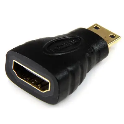 Mini HDMI (M) to HDMI (F) อแดปเตอร์แปลง Mini HDMI เป็น HDMI Converter Gold-Plated 1080P Mini Male HDMI To Standard HDMI Female Extension Adapter