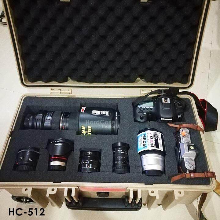 กระเป๋ากล้อง กล่องกันกระแทก Hardcase HARZ รุ่น HC-512 ไส้โฟมลูกเต๋า สีดำ สินค้ามือหนึ่ง
