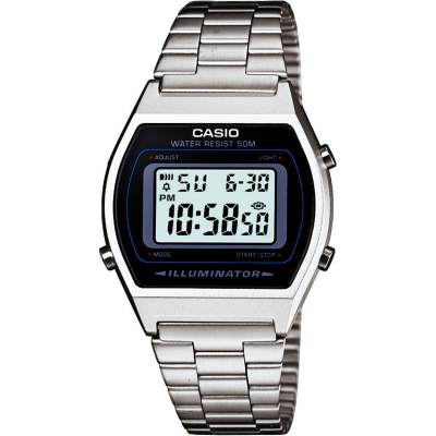 Casio Digital นาฬิกาข้อมือ สีเงิน สายสแตนเลส รุ่น B640WD-1A Casio Digital นาฬิกาข้อมือ สีเงิน สายสแตนเลส รุ่น B640WD-1A