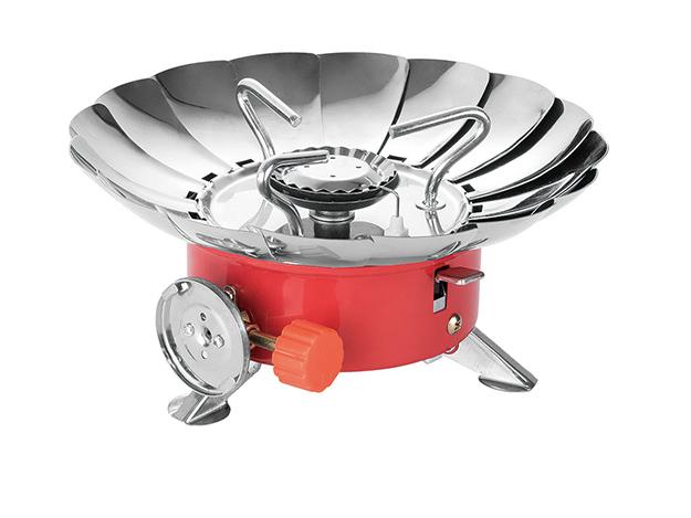 เตาแก๊สแบบพกพาเดินป่าแคมป์ปิ้ง พร้อมกระเป๋า Windproof Camping Stove