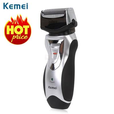 Kemei เครื่องโกนหนวดไฟฟ้า Km-8007 - Black&Silver