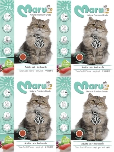สินค้า Maru มารุ อาหารเม็ด สำหรับแมวโต รสทูน่า ซูชิ 900 กรัม  2 ถุง