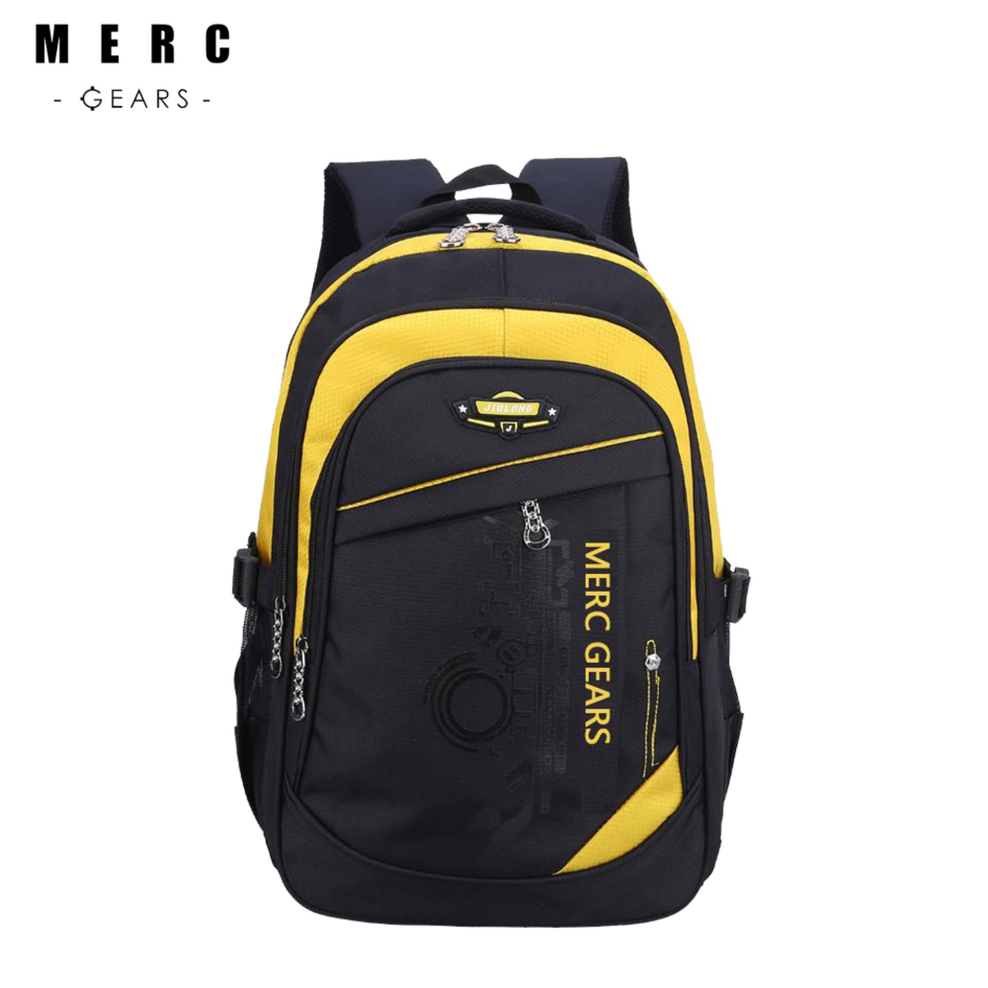 Merc Gears กระเป๋าเป้ ผู้ชาย สะพายหลัง สีดำ-เหลือง Merc Gears กระเป๋าเป้ ผู้ชาย สะพายหลัง สีดำ-เหลือง
