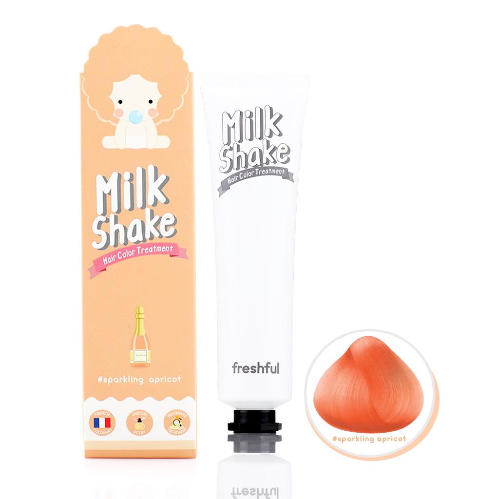 Freshful มิลค์เชค แฮร์คัลเลอร์ ทรีทเม้นท์ 60ml สปาร์คกลิ้ง แอพริคอต : image Freshful มิลค์เชค แฮร์คัลเลอร์ ทรีทเม้นท์ 60ml สปาร์คกลิ้ง แอพริคอต