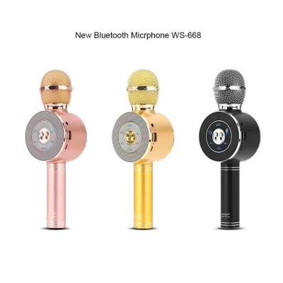 WSTER รุ่นWS668  Wirless Microphone Karaoke ลำโพง ไมค์ ไมค์ลอย ไมค์ไร้สาย คาราโอเกะ บลูทูธ