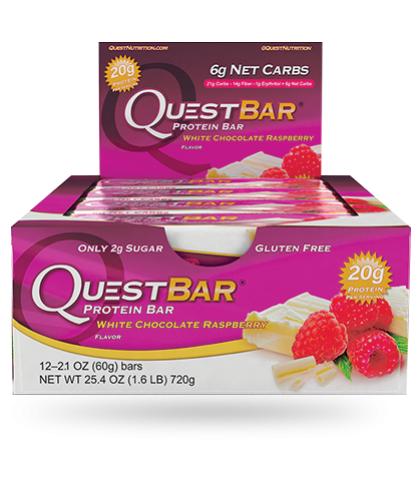 Quest /// White Chocolate Raspberry Box (12 Bars)