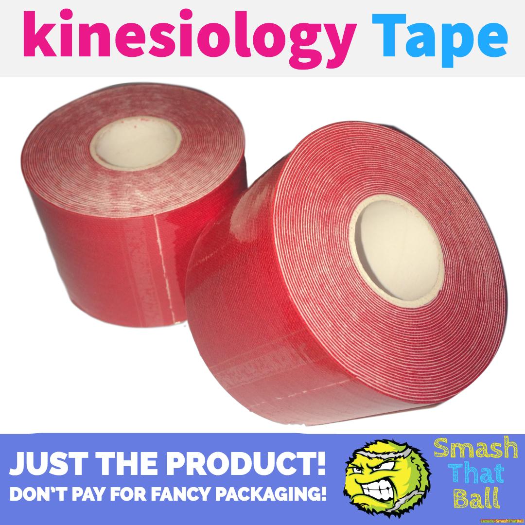 Kinesiology Tape - 5cm * 5m - ชุด 2 ม้วน (2 Roll Pack) - เทปติดกล้ามเนื้อ เทปพยุงกล้ามเนื้อ ป้องกันการบาดเจ็บซ้ำที่ตำแหน่งเดิม ขนาด 5cm ยาว 5 เมตร