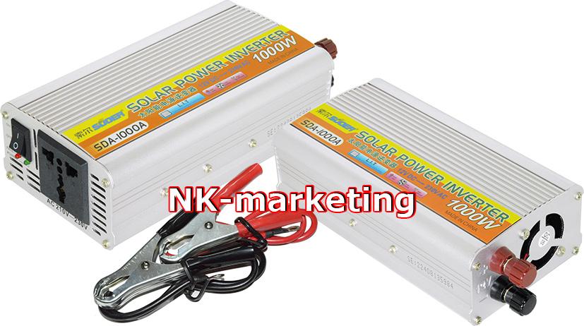 อินเวอร์เตอร์ 12v 1000w SUOER (SDA-1000A) ชนิดคลื่นโมดิฟายเวฟ เครื่องแปลงไฟจากแบตเตอรี่เป็นไฟบ้าน 12v to 220v