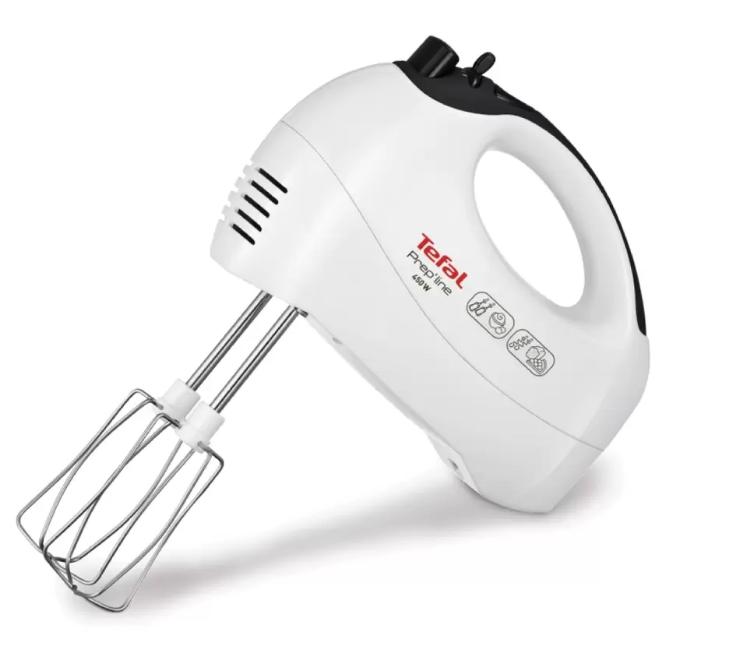 TEFAL เครื่องตีแป้งมือถือ รุ่น HT410138 (สีขาว)