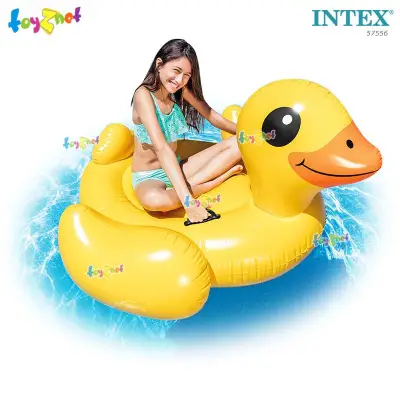 Intex Yellow Duck Ride-on 1.47x1.47x0.81 m no.57556