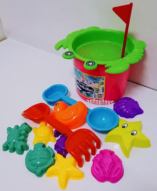 Toys ของเล่น ทราย ถังเล่นทราย ชายหาด 14 ชิ้น