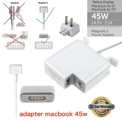 Apple 45W Mag Safe 2 Macbook Air 11" & 13" Charger Power Adapter