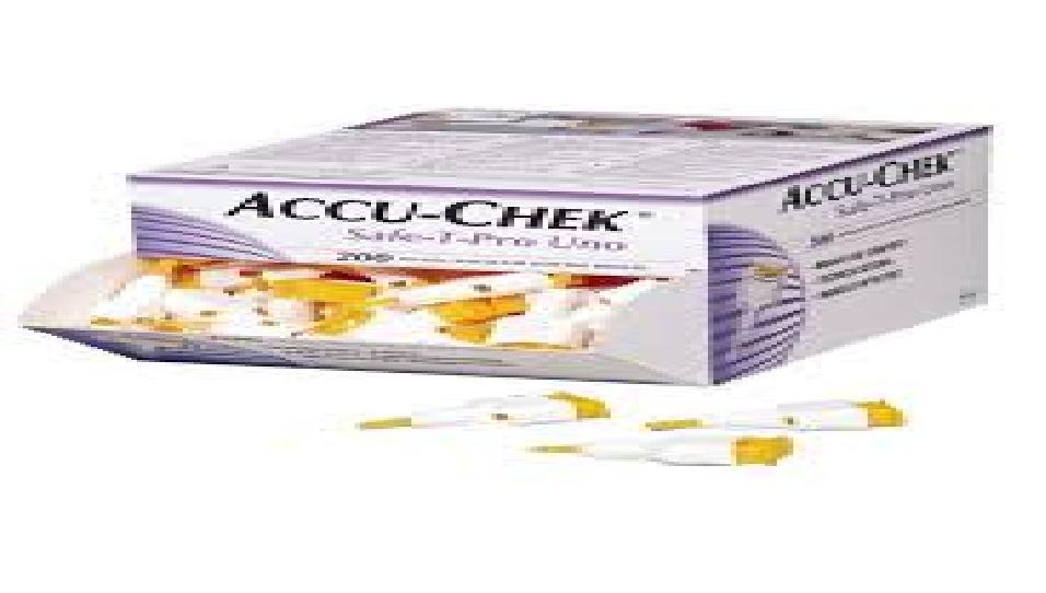 Accu chek safe-t-pro-uno 200 ชิ้น เข็มเจาะเลือดใช้แล้วทิ้ง