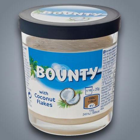 Bounty Milk Spread with Coconut Flakes (Germany Imported) โบนทตี้ มิลค์ โคโคนัทเฟลกซ์ สเปรด 200g.