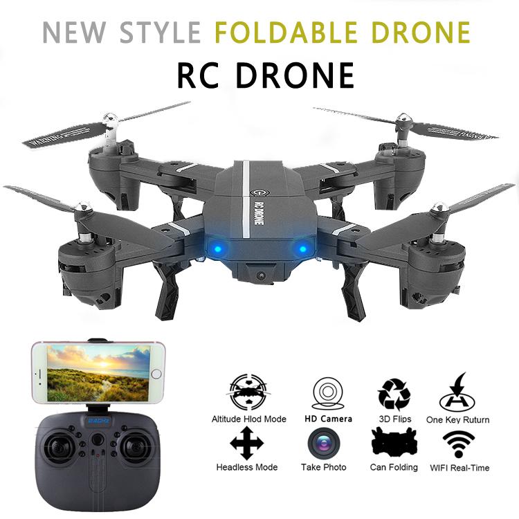 โดรนบังคับ โดรนติดกล้อง RC DRONE 8807 WIFI FPV With Wide Angle HD Camera บินขึ้นลงเองได้ ดูภาพสดและบัญทึกผ่านมือถือ