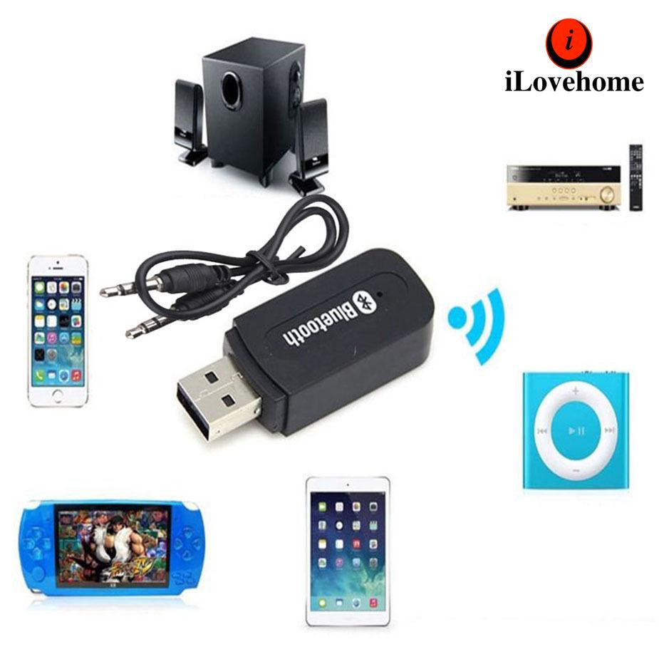 iLovehome บลูทูธมิวสิค BT-163 USB Bluetooth Audio Music Wireless Receiver Adapter 3.5mm Stereo Audio