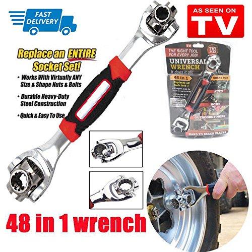 ประแจอเนกประสงค์ Universal Wrench 48 in 1 รวมขน�   ��ดยอดนิยมจบงานได้ในด้ามเดียว ประแจบล็อกอเนกประสงค์ รุ่นใหม่ล่าสุดจาก USA รวมขนาดยอดนิยม จบงานได้ในด้ามเดียว