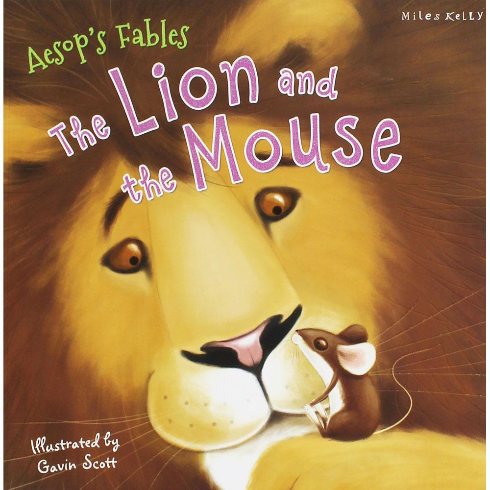 Aesop's Fables - The Lion and the Mouse (หนังสือนิทานภาษาอังกฤษ)