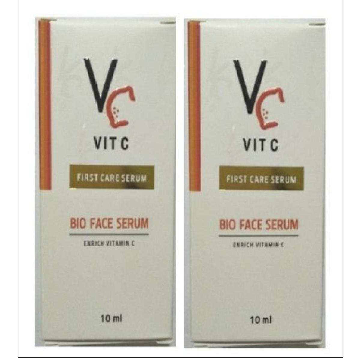 VC. Vit C bio face lotion เซรั่มวิตามินซี น้องฉัตร 10 ml. แพคเกจใหม่ (2 ขวด)