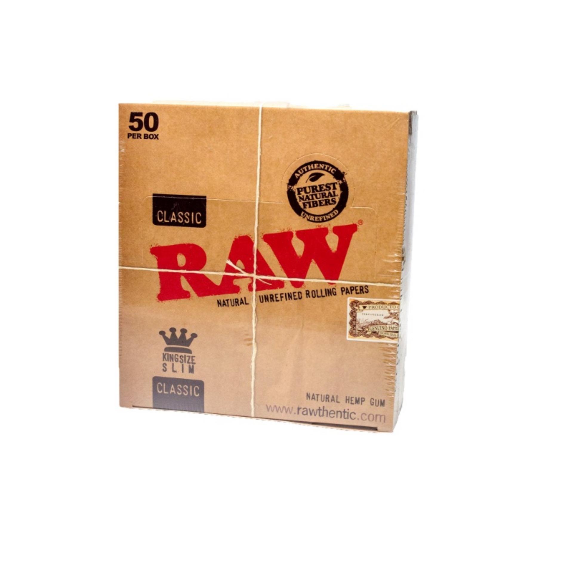 กระดาษโรล RAW Classic King Size Slim Whole Box (กล่อง 50 ตลับ)