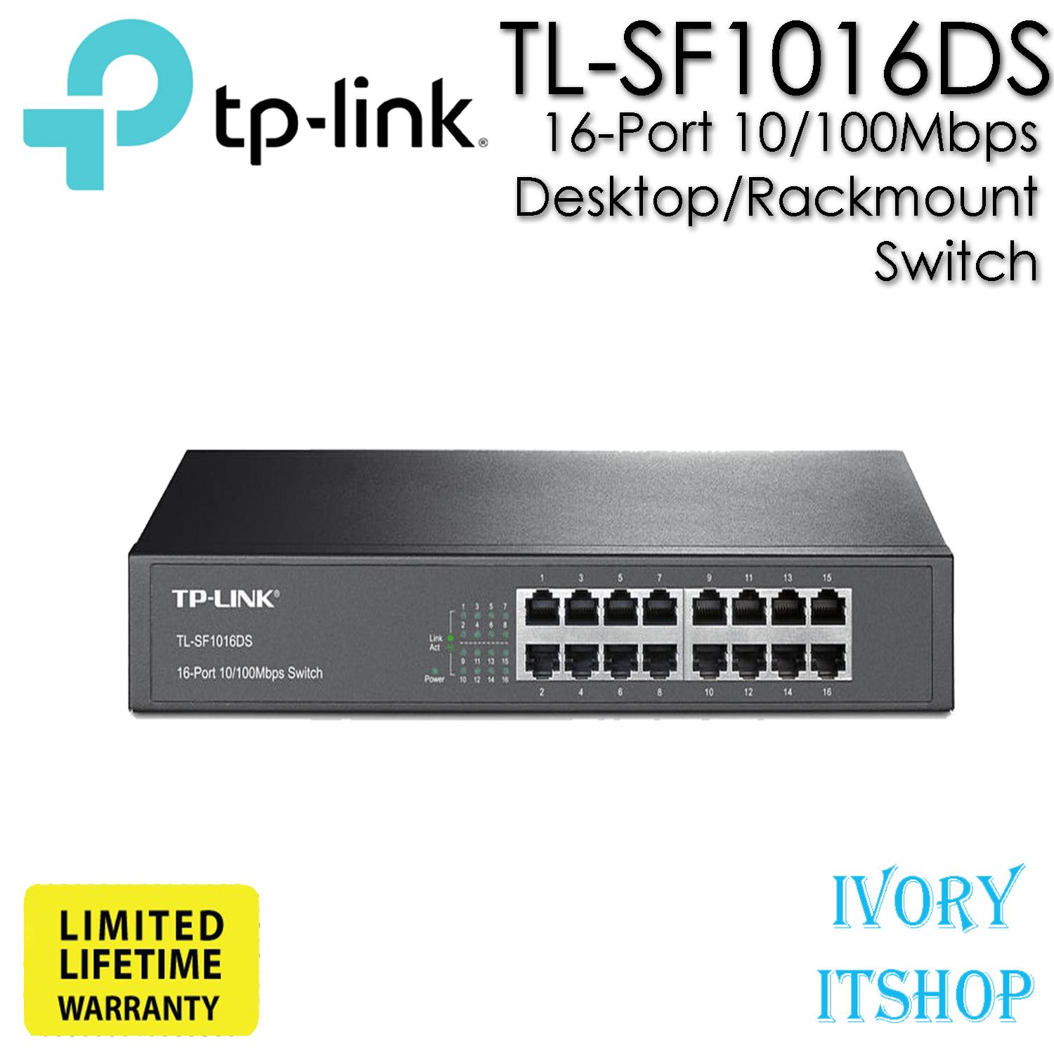 TP-Link  TL-SF1016DS 16-Port 10/100Mbps Desktop/Rackmount Switch SF1016DS/ivoryitshop