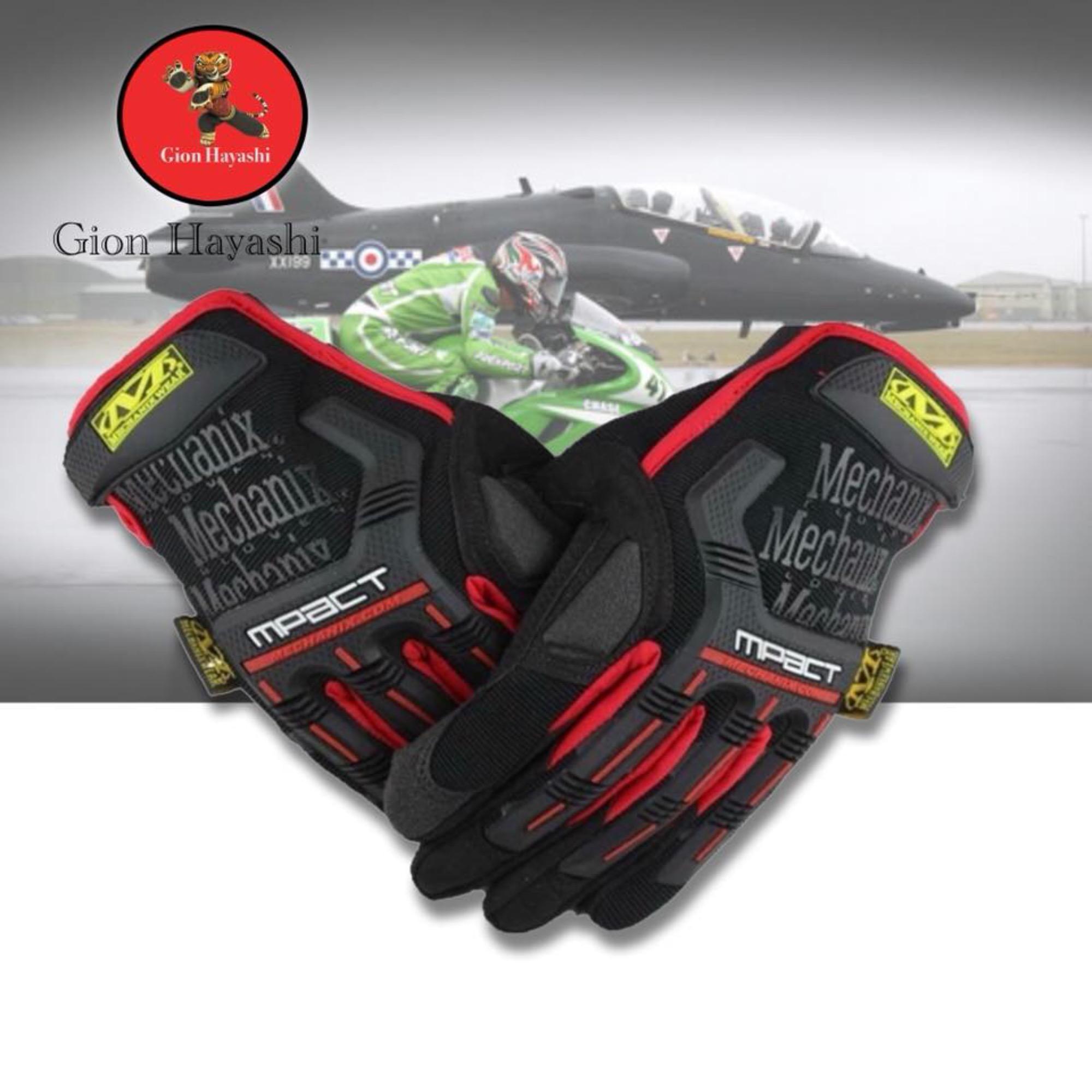 Hayashi - Mechanix ถุงมือขี่มอเตอร์ไซค์ (Red) Hayashi - Mechanix ถุงมือขี่มอเตอร์ไซค์ (Red)