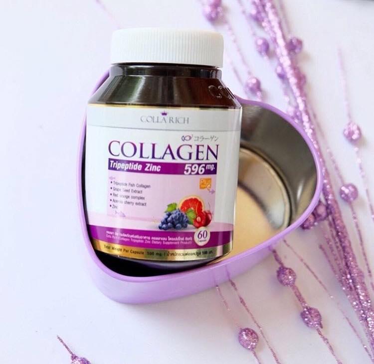 Colla Rich Collagen คอลล่าริช คอลลาเจน ลดสิว ผิวขาวใส (60 แคปซูล x 1 กระปุก) โฉมใหม่เข้มข้นกว่า **จัดส่งฟรี**