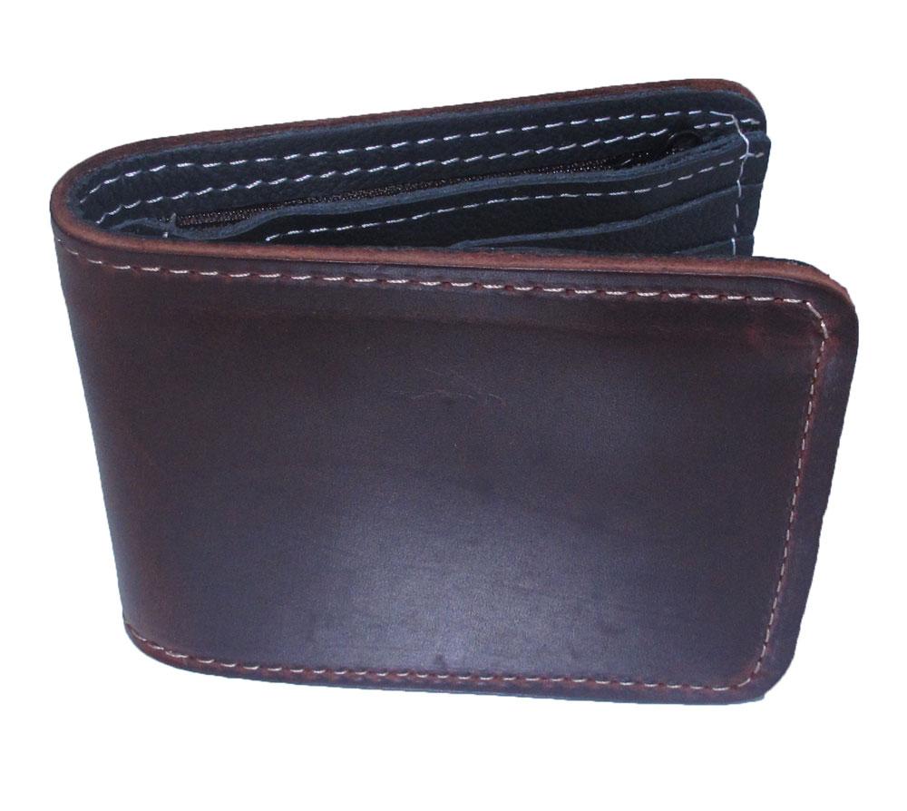 You Link  Very Cool Cowhide Leather BiFold Wallet For You กระเป๋าสตางค์เท่ๆหนังวัวแท้ๆ แบบ 2 พับ แบบหนังเรียบ สวยเก๋สะดุดตาหนังนิ่ม นุ่มมือ สีน้ำตาล