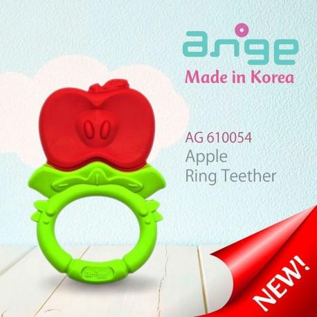 ยางกัดอังจู Ange ของแท้จากเกาหลีรูปแอ๊ปเปิ้ลแบบมีห่วงจับ (แถมสายคล้องคลิปหนีบ)