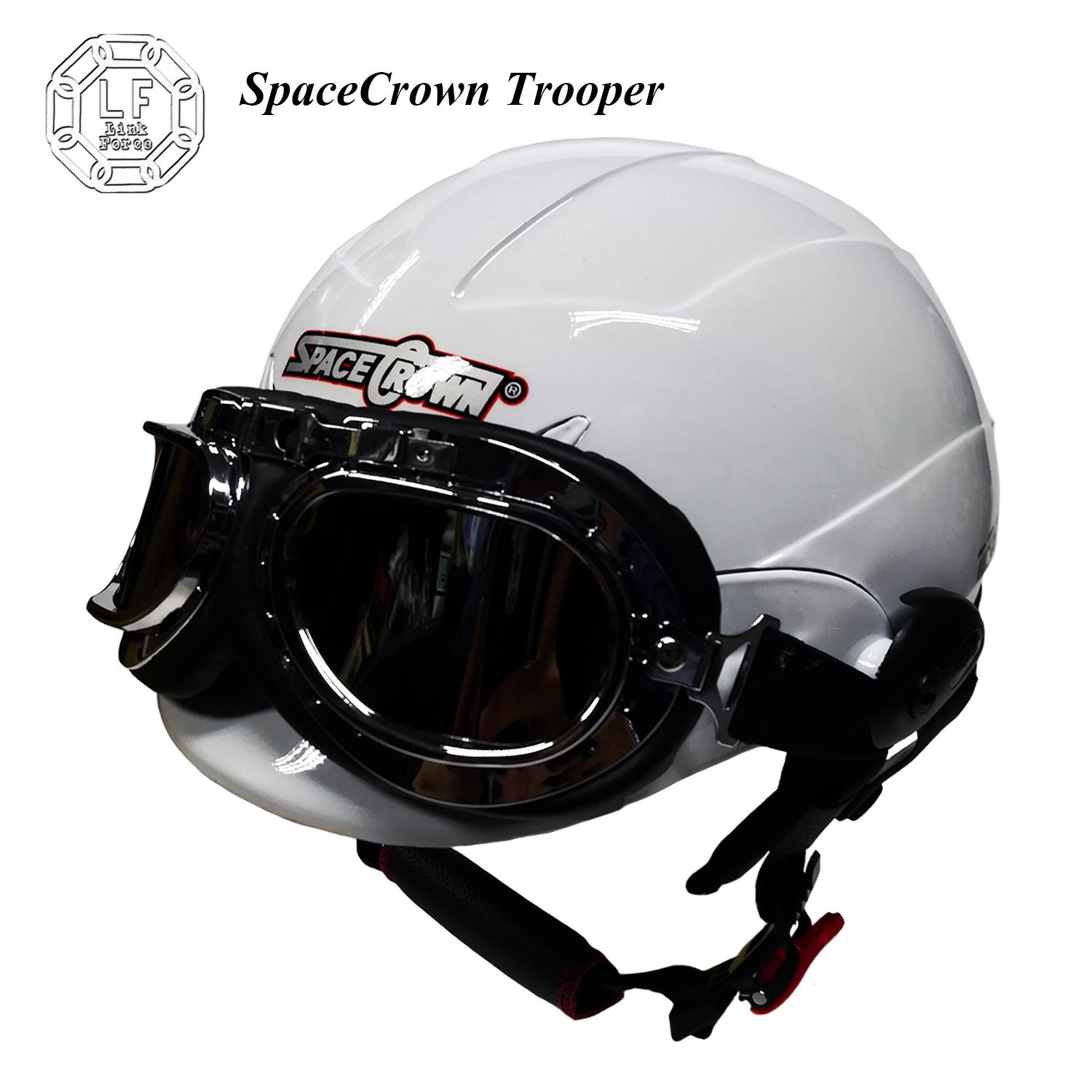 ดูภาพ หมวกกันน็อค สเปรซคราวน์ ทรูปเปอร์ ชอปเปอร์ สีขาว **ส่งฟรี Kerry มีเก็บเงินปลายทาง** <br/>เพิ่มเติม หมวกกันน็อค สเปรซคราวน์ ทรูปเปอร์ ชอปเปอร์ สีขาว **ส่งฟรี Kerry มีเก็บเงินปลายทาง**