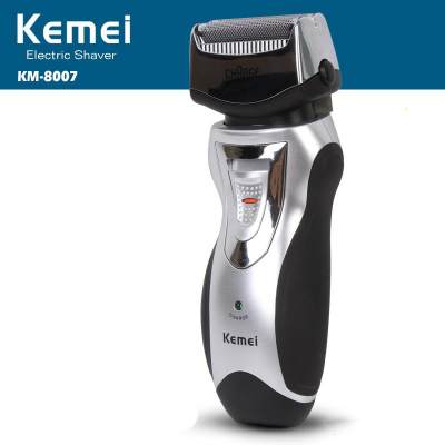 Kemei เครื่องโกนหนวด เครื่องโกนหนวดไฟฟ้า RSCW-8007 - Black&Silver Grayhound