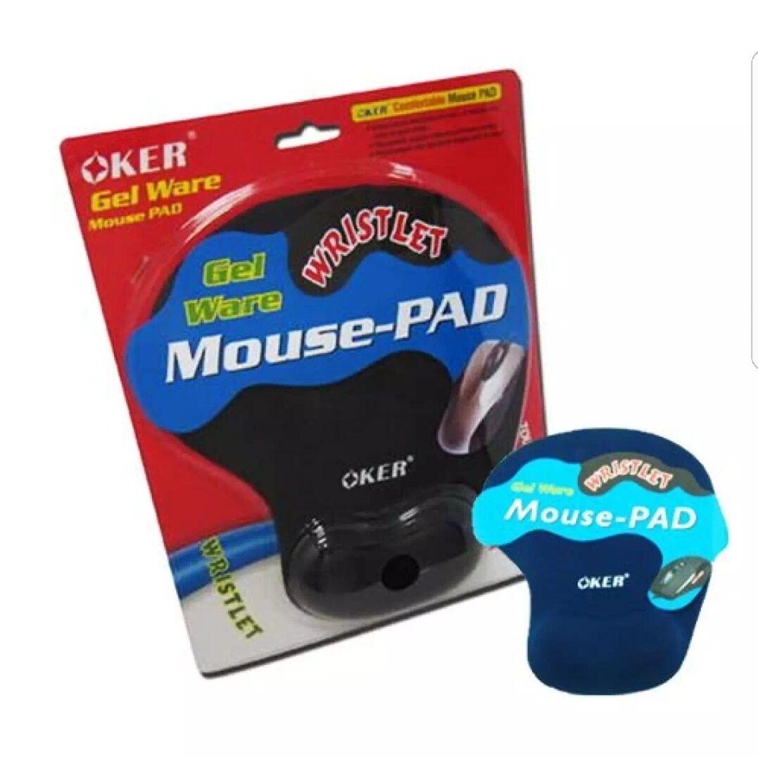 OKER แผ่นรองเม้าส์พร้อมเจลรองข้อมือ Mouse Pad with Gel Wrist Support