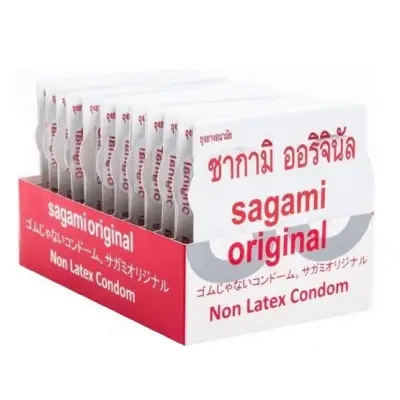 Sagami Original size M 0.02m Japanese Condom - 12 pcs